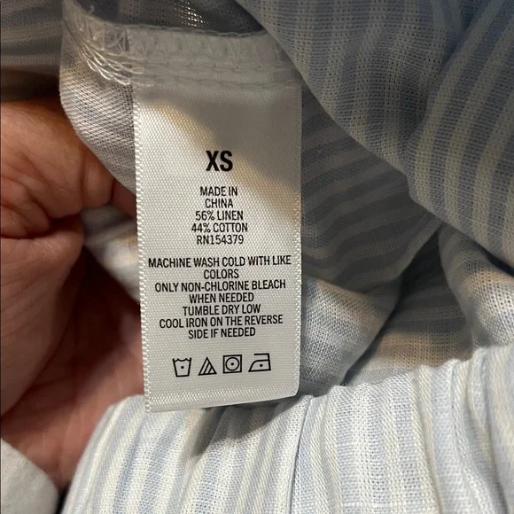 Cozy Striped Pajama Pants in Soft blue & white - Picture 5 of 5